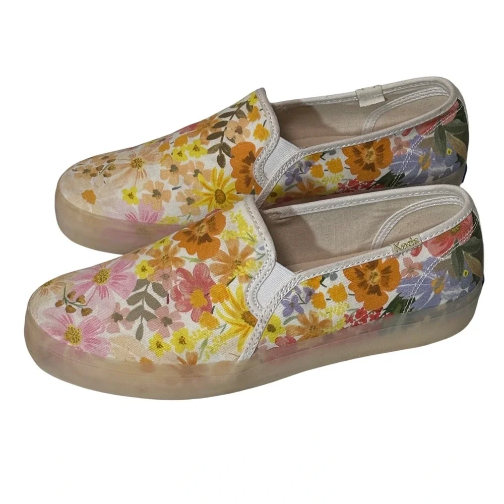 Keds x Rifle Paper Co. Floral Slip On Sneakers Multicolor Women 7.5 W